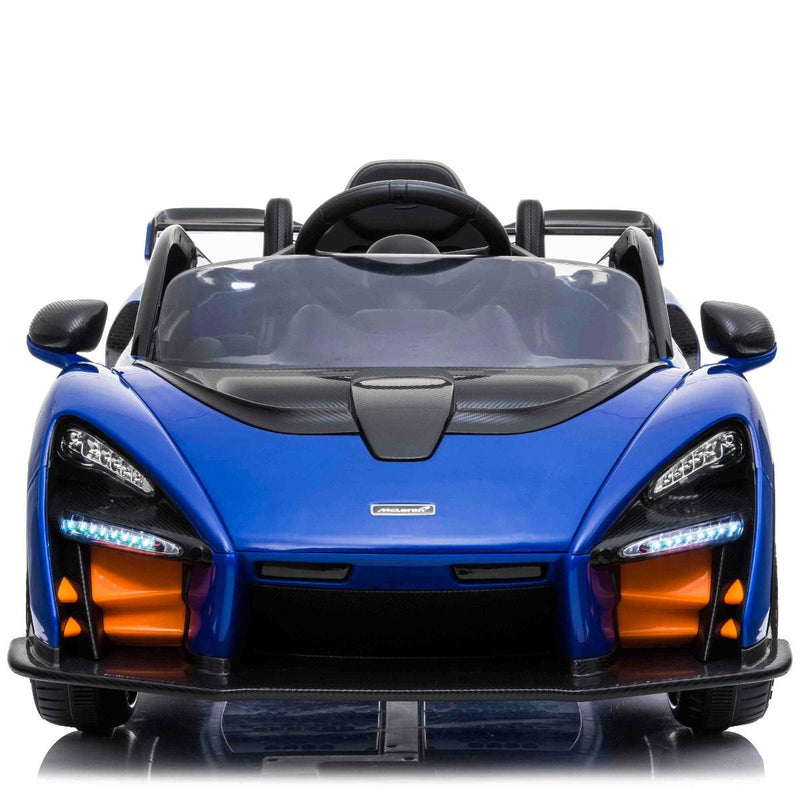 Macchina Elettrica per Bambini 12V con Licenza McLaren Senna Blu