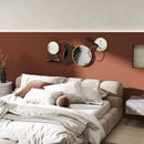 Decorazione Murale 3D con Specchi 101x41.5 cm in Metallo Oro   
