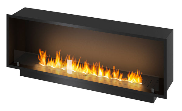 prezzo Camino a Bioetanolo da Incasso 154,4x59,4x30 cm Inside 1500 Slim Nero con Vetro