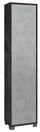 Armadio 1 Anta 43x190x29 cm Ossido Nero/Cemento