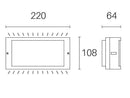 Applique da Esterno a LED 10W 3000K Sovil Bianco