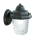 Lampada Applique Lunga Vetro Chiaro Colore Nero per Esterno Linea Mignon Sovil
