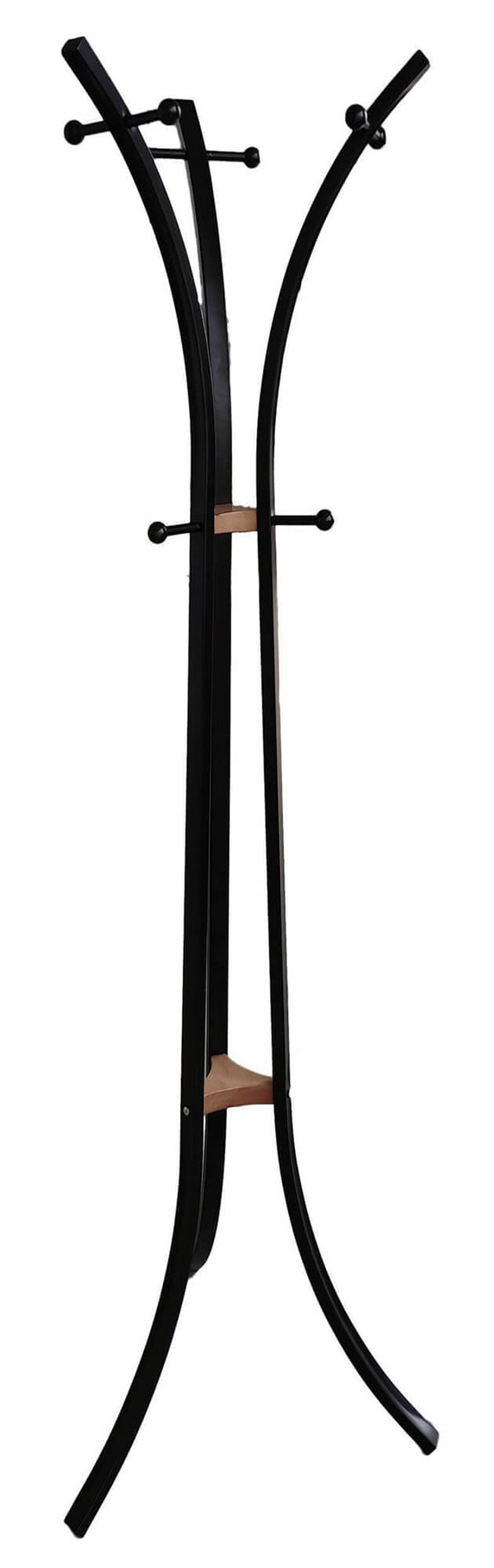 sconto Motti Amon porte-manteau en acier noir 60x53x176 cm