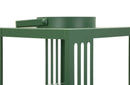 Lanterne Linee Coppia 18,3x18,3x43,5 cm in Metallo e Vetro Verde      