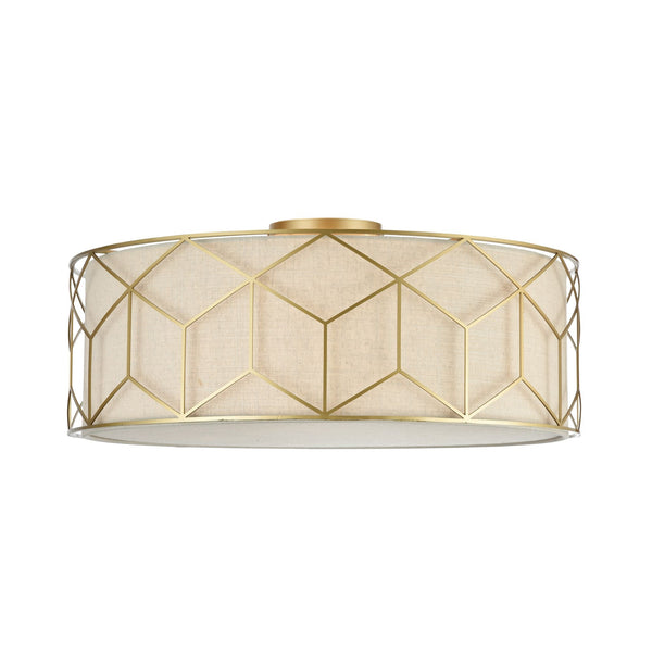 Plafonnier House en Métal Doré Messine prezzo