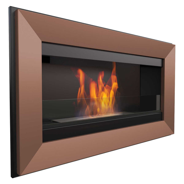 acquista Cheminée Bioéthanol Murale 88x51 cm Flig Las Vegas Bronze