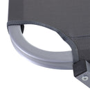 Lettino Prendisole in Alluminio con Schienale Reclinabile a 5 Livelli 163x58,5x91 cm  Argento