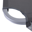Lettino Prendisole in Alluminio con Schienale Reclinabile a 5 Livelli 163x58,5x91 cm  Argento