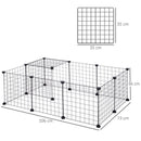 Box per Animali nero 106x73x36 cm 