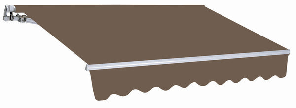 Auvent Barre Carrée 2x2,5m Tissu Polyester Marron sconto