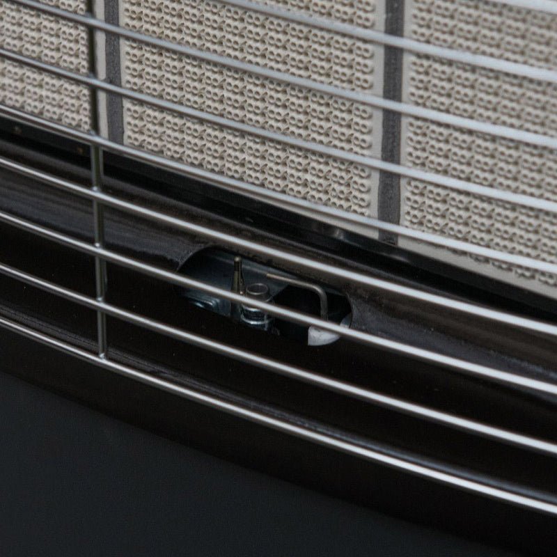 Stufa a Gas Gpl da Interno ad Infrarossi 4,2 kW Nera