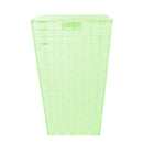 Cesto Portabiancheria in poliestere verde chiaro quadro cm 33x33xh53