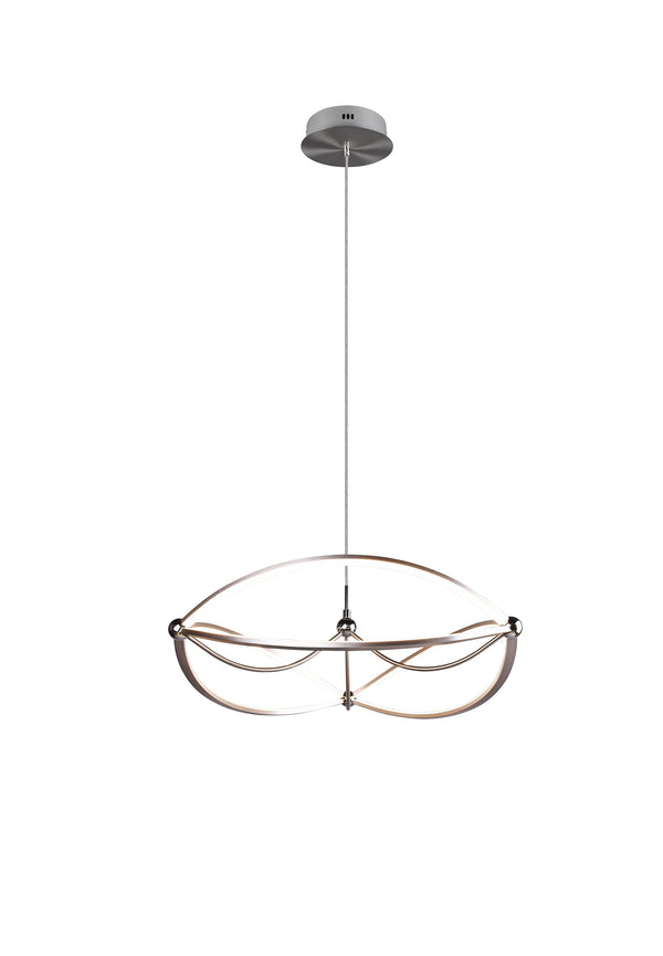 Suspension LED d'intérieur en métal nickel mat acquista