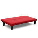 Divano Letto 175x80x70 cm in Microfibra Rosso