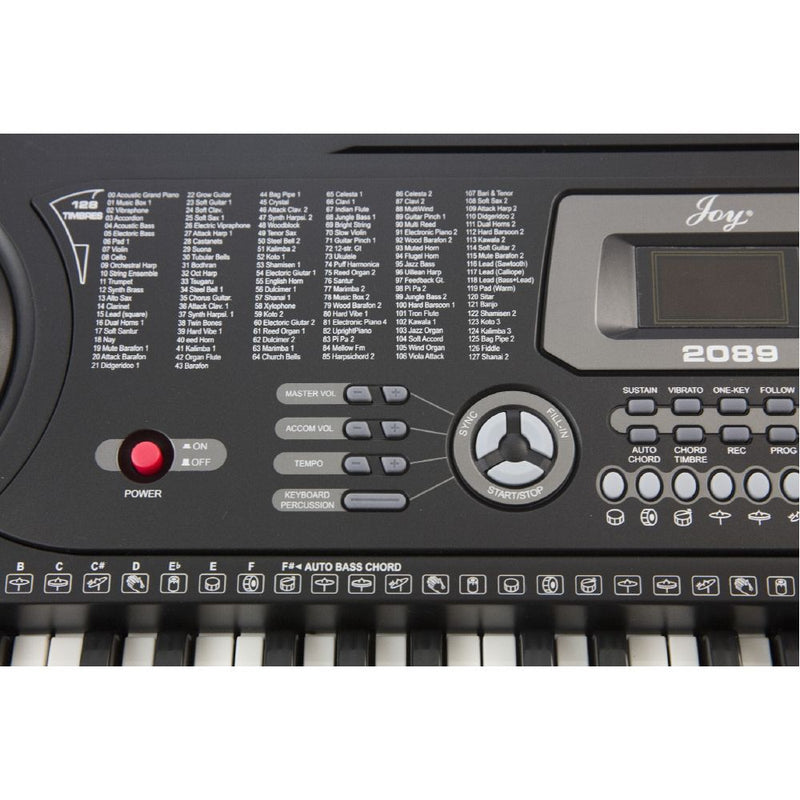 Tastiera Elettronica 61 Tasti Piano Digitale 255 Ritmi 255 Toni Kooper  Nera