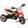 Tricycle à pédales pour enfants en forme de moto rouge