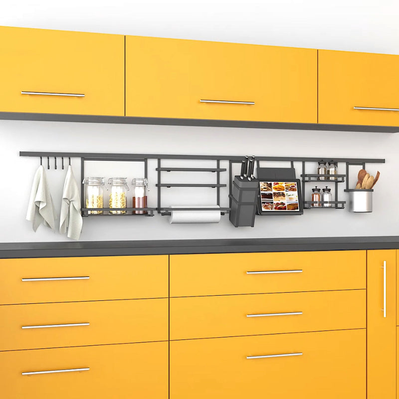 Portaposate da Appendere con Secchio in Acciaio Emuca Cromato