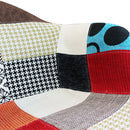 Poltrona Dondolo Moritz 53x47x82 h cm in Legno Patchwork