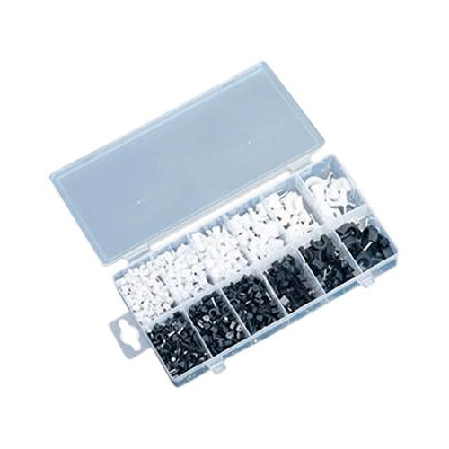 online Cassetta con 390 Chiodini Fermacavi Ferma Cavi Kinzo