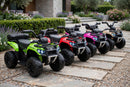 Quad Elettrico per Bambini Safari 6V con Bauletto Posteriore Beige