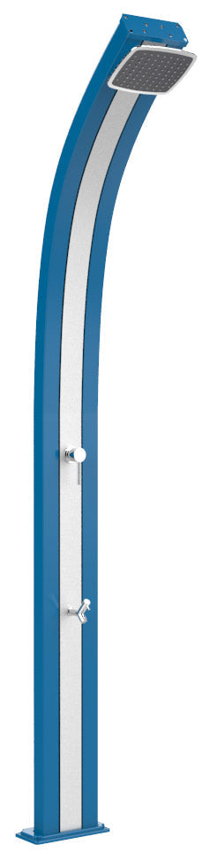 Doccia da Esterno Giardino Miscelatore e Lavapiedi Arkema Spring Fascia Inox Blu acquista