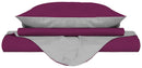Copripiumino con Sacco e Federe Doubleface Fuxia\/Grigio