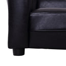 Divano Chaise Longue Ottomana per Animali Nero 82.5x45x41.5 cm 