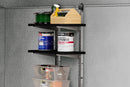 Scaffalatura 3 Ripiani per Casetta da Giardino 70x30 cm Altezza Regolabile Struttura in Metallo Keter Shelving Kit 70
