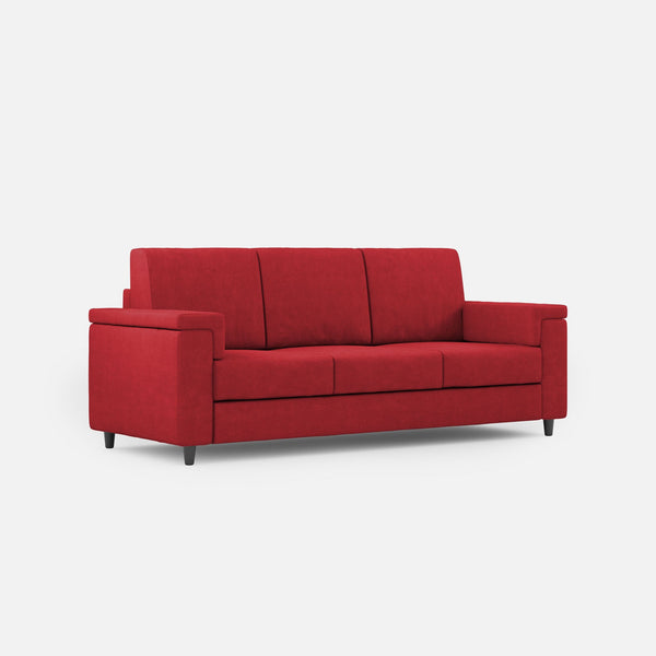 online Divano 3 Posti 208x85x85 cm Marrak in Tessuto Rosso