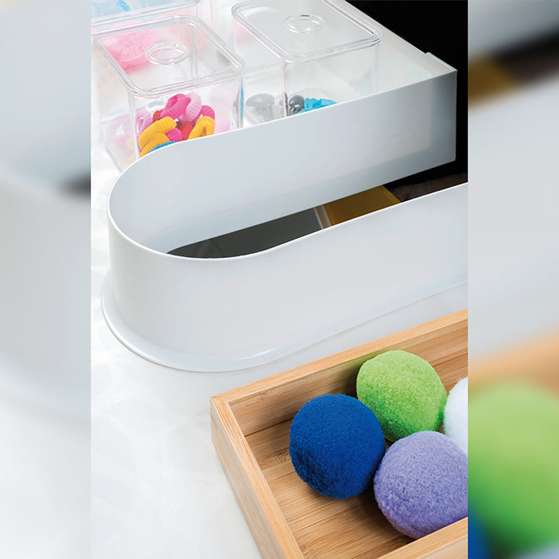 Salva Sifone per Cassetti Del Bagno Curvo Plastica Bianco 10 Pezzi Emuca