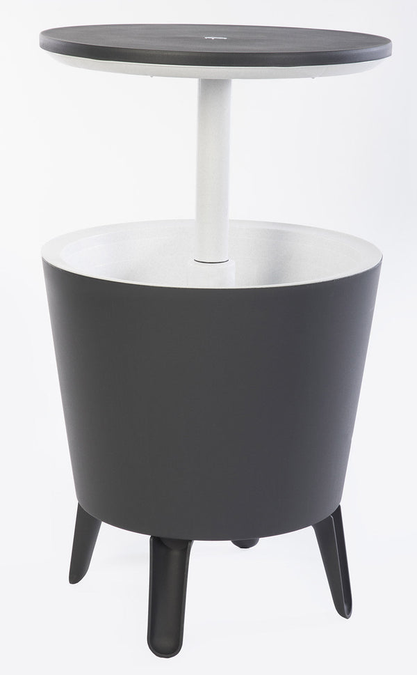 Table Basse Thermique Ø49,5 cm avec Plateau Relevable en Résine Keter Cool Bar Gris acquista