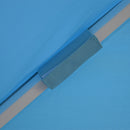 Ombrellone da Giardino con LED 4x4m in Alluminio Palo Ø60 mm Telo in Poliestere Brera Blu