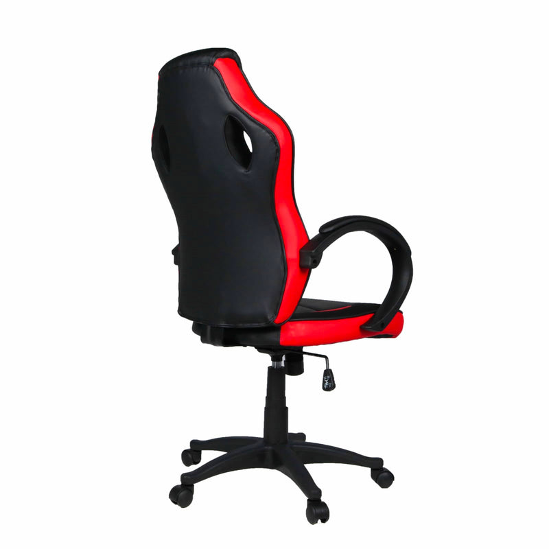 Sedia da Gaming Ergonomica 59x110/120x65 cm in Similpelle Nero/Rosso