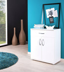 Mobile 2 Ante 1 Cassetto in Truciolato Fumer Penny Bianco