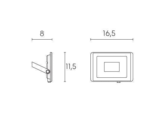 Proiettore da Esterno a LED 30W 4000K Sovil Nero