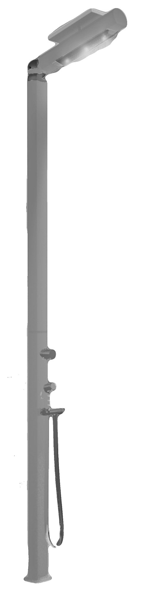 Doccia da Giardino Miscelatore e Doccetta Mobile con LED Arkema Quick Alluminio Satinato acquista