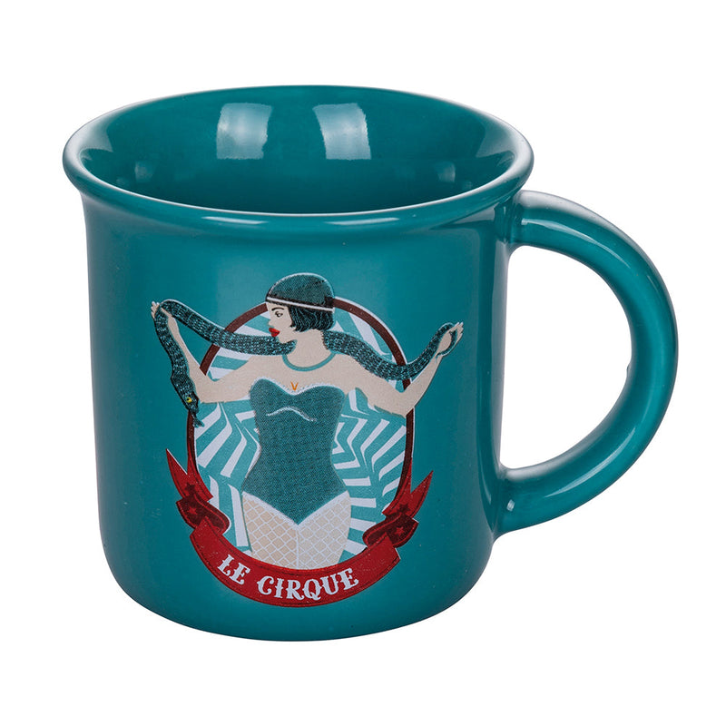 Set 6 Tazzine da Caffè Ø6,5x6,3 cm in Bone China VdE Tivoli 1996 Le cirque