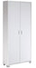 Armoire 2 Portes 83x190x29 cm Blanc Flammé