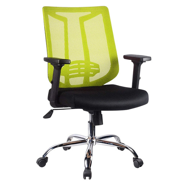 online Chaise de bureau opérative en tissu et résille verte