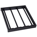 Carrello da Cucina con Cassetti e Portabottiglie Legno e Nero