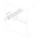 Portacravatte Laterale Estraibile per Armadio 36 Cravatte in Alluminio e Plastica Emuca Anodizzato opaco