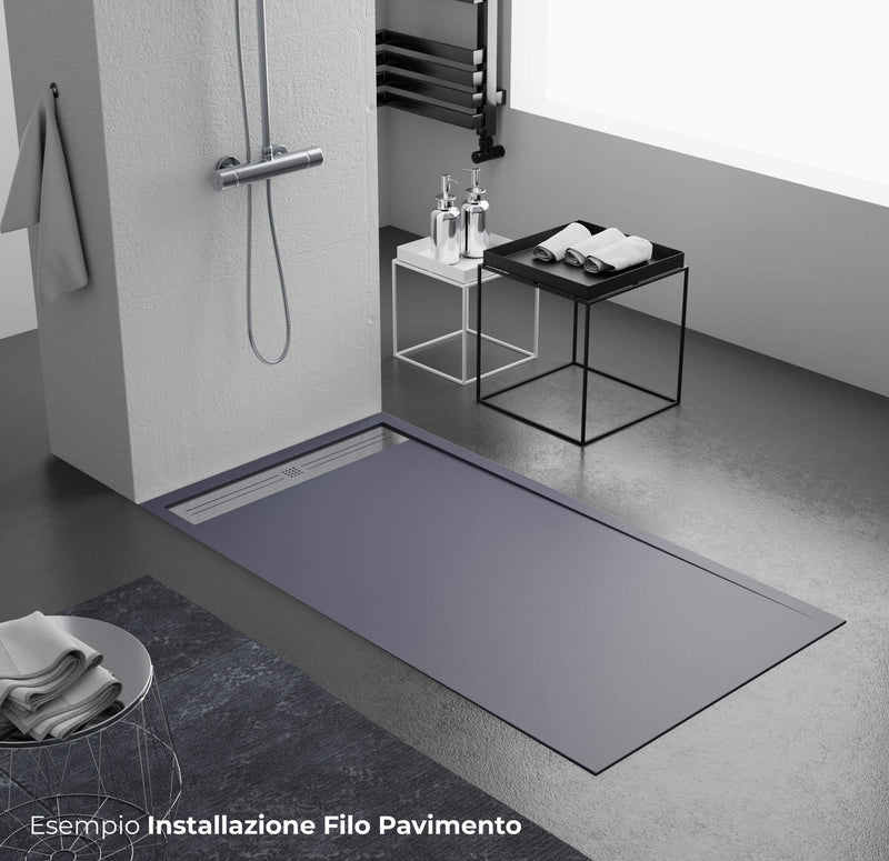 Piatto Doccia in Pietra Bonussi Trivor Antracite Varie Misure