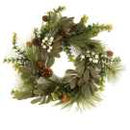 Coroncina plastica verde tondo cm Ø40