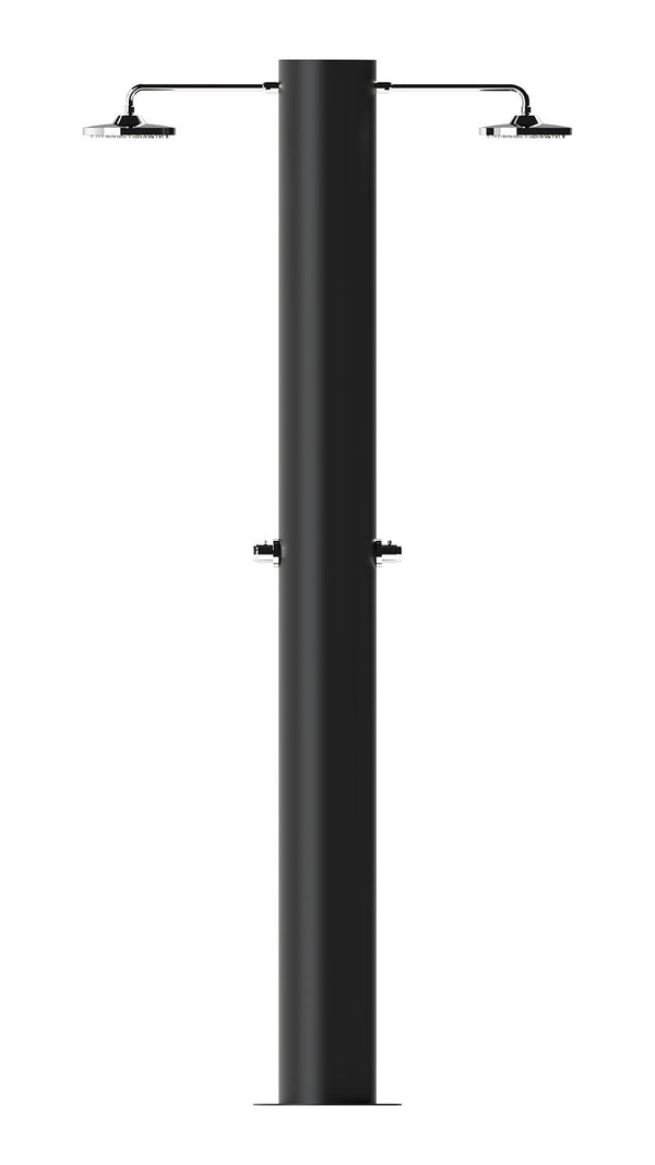 Doccia Solare da Giardino 70 L 2 Soffione Eco Rain e 2 Miscelatore Temporizzato Arno T2N Nero Opaco acquista