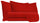 Ensemble de draps doubles dessus et dessous et taies d'oreiller couleur unie rouge