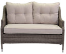 Set Salotto da Giardino in Polyrattan Atlanta Grigio