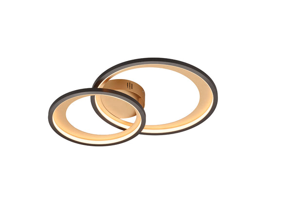 Plafonnier LED d'intérieur en Métal Noir Mat sconto