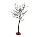 Albero di Natale Luminoso con 78 Led Luce Calda 17x17xH123cm Marrone