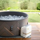 Piscina Idromassaggio Diva MSpa Mono Concept per 6 Persone Ø173x65 cm in DWF Marrone e Nero      