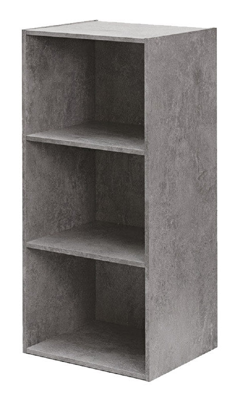 Bibliothèque avec 3 étagères 40x29x89 cm en Bois de Ciment online